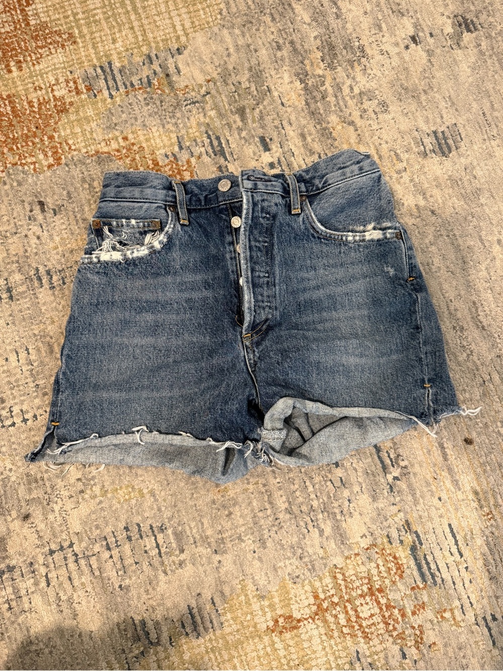 Agolde Dee Ultra High Rise Shorts Size 26 Color Precision